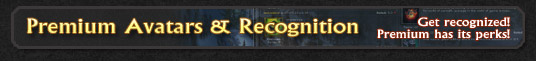 Premium Avatars and Recognition