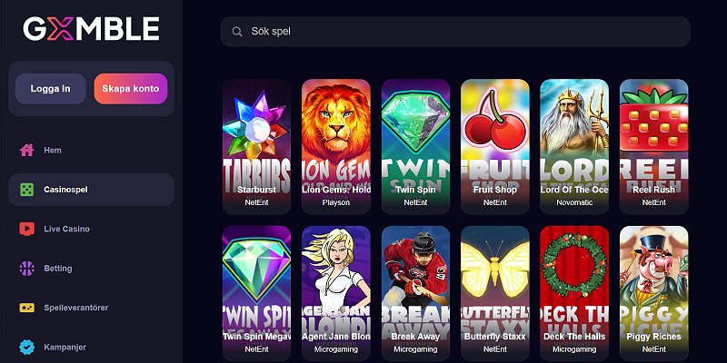 Gxmble Casino Sweden